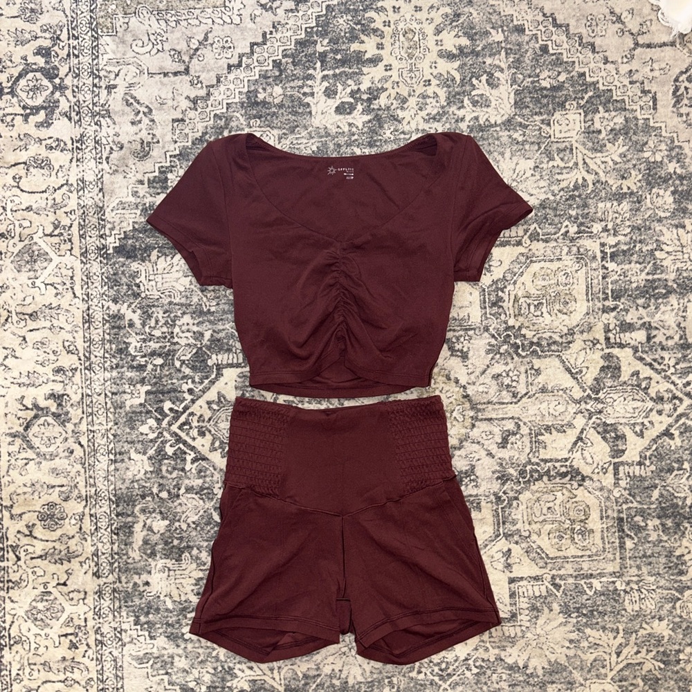 Aerie Burgundy Set